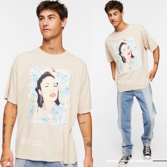 Forever 21 Other - Forever 21 Tan Selena Queen of Cumbia Unisex T Shirt